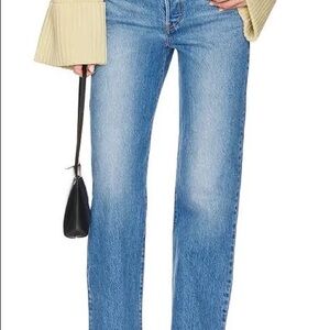 Levi's Ribcage Full Length Jeans in Dance Around, Size 28